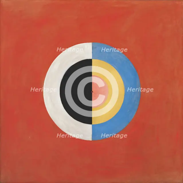 Group IX/SUW, The Swan, No. 17 , 1914-1915. Creator: Hilma af Klint (1862-1944).