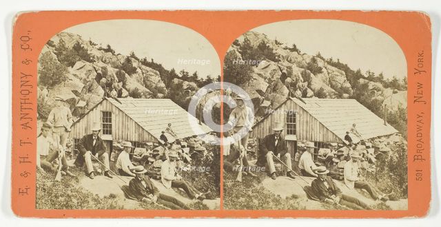 Group on Summit of the Mountain, 1869/1901. Creator: Anthony & Company.
