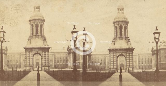 Group of 15 Early Stereograph Views of Cambridge, England and the Surrounding Area, 1860s-80s. Creator: Mrs. Charles Lawrence.