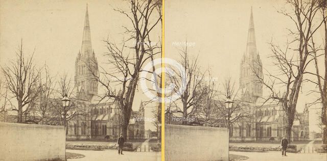 Group of 17 Early Stereograph Views of British Churches, 1850s-1910s. Creator: Unknown.