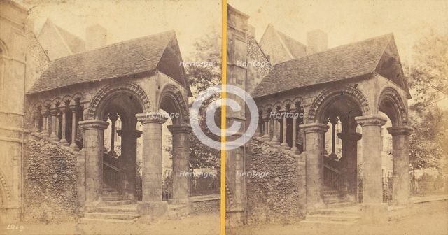 Group of 23 Early Stereograph Views of British Cathedrals, 1860s-80s. Creator: Unknown.