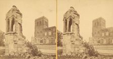 Group of 3 Early Stereograph Views of British Church and Monastery Ruins, 1860s-80s. Creator: Unknown