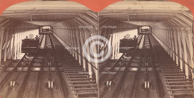 Group of 3 Stereograph Views of Bridges and Railways at Niagara, 1860s-90s. Creator: Unknown.