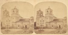 Group of 4 Stereograph Views of California Missions, 1860s-1910s. Creator: Unknown