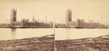 [Group of 5 Stereograph Views of the Houses of Parliament, London, England], 1850s-1910s. Creator: Strohmeyer & Wyman