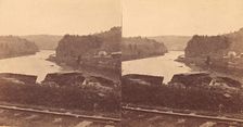 Group of 5 Stereograph Views of Canals, 1860s-80s. Creator: Unknown