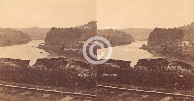 Group of 5 Stereograph Views of Canals, 1860s-80s. Creator: Unknown.