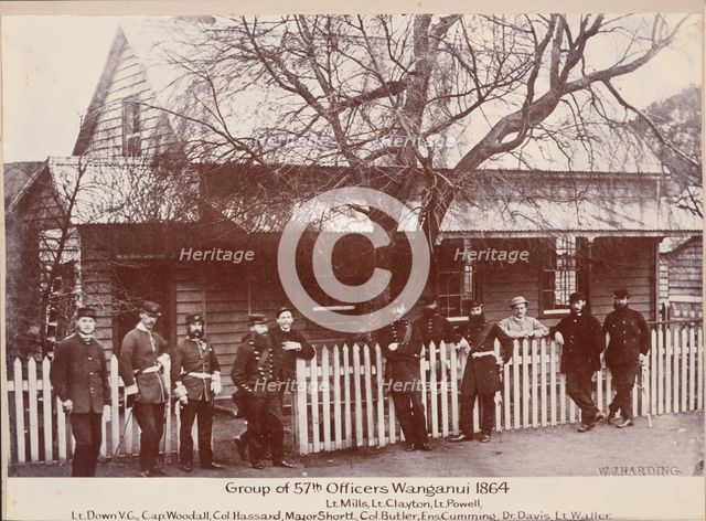Group of 57th officers, Wanganui,  c.1900. Creator: Unknown.