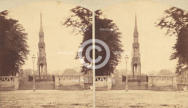 Group of 8 Early Stereograph Views of British Monuments, Memorials, and Tombs, 1850s-1910s. Creators: Lennie, Taylor.