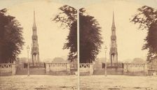 Group of 8 Early Stereograph Views of British Monuments, Memorials, and Tombs, 1850s-1910s. Creators: Lennie, Taylor
