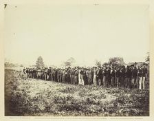 Group of Confederate Prisoners at Fairfax Court-House, June 1863. Creator: Alexander Gardner