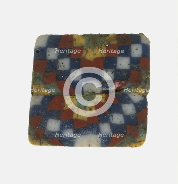 Group of Checkerboard Patterned Inlays, Italy, Ptolemaic Period, (1st century BCE). Creator: Unknown.