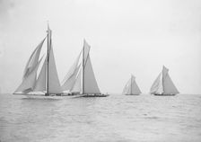 Group of Cruisers: Ma'oona, Bloodhound, Sonya, & Creole. Creator: Kirk & Sons of Cowes