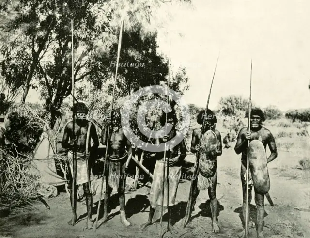 Group of Aboriginal Men, Queensland, Australia, 1901. Creator: Unknown.