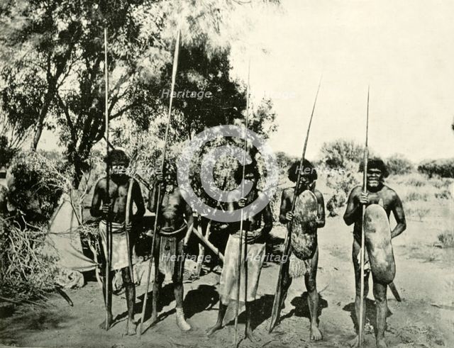 Group of Aboriginal Men, Queensland, Australia, 1901. Creator: Unknown.