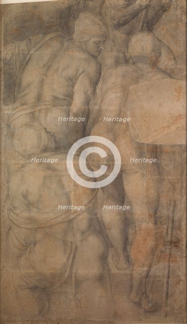 Group of Armigers (Soldiers)  , c1546. Creator: Buonarroti, Michelangelo (1475-1564).