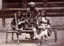 Group of beggars, Kabul, Afghanistan, c1880. Creator: John Burke