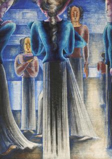 Group Of Blue Women, 1931. Creator: Schlemmer, Oskar (1888-1943)