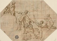 Group of Blessed Souls: Study for the Last Judgment, 1576/79. Creator: Federico Zuccaro