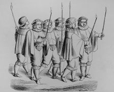 Group of goldsmiths preceding the ark of St Marcellus, France, 17th century, (1878). Creator: Unknown
