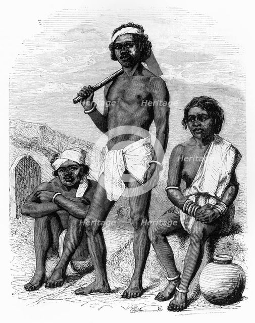 'Group of Gonds or Gounds', c1891. Creator: James Grant.