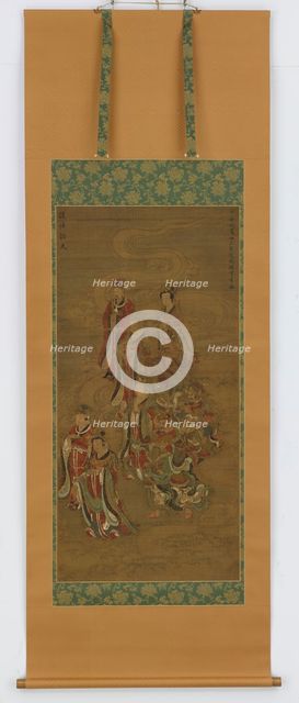 Group of deva and devi, Nanbokucho period, 14th-15th century. Creator: Unknown.