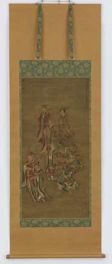 Group of deva and devi, Nanbokucho period, 14th-15th century. Creator: Unknown