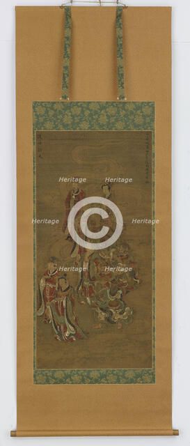 Group of deva and devi, Nanbokucho period, 14th-15th century. Creator: Unknown.