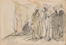 Group of Egyptians, 1919. Creator: Marius Bauer