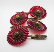 Group of four tie backs, 1860/1900. Creator: Unknown