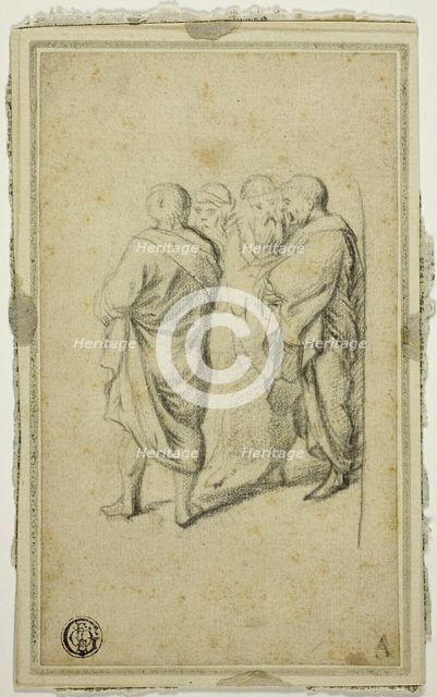 Group of Four Men in Togas, n.d. Creator: Gerard Terborch II.