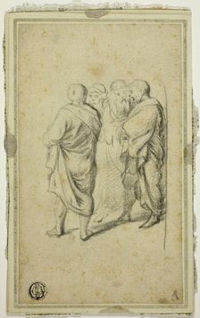 Group of Four Men in Togas, n.d. Creator: Gerard Terborch II