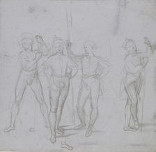 Group of four standing Soldiers, c1503. Artist: Raphael