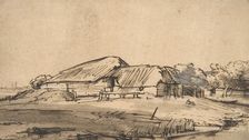 Group of Farm Buildings, ca. 1648-52. Creator: Rembrandt Harmensz van Rijn