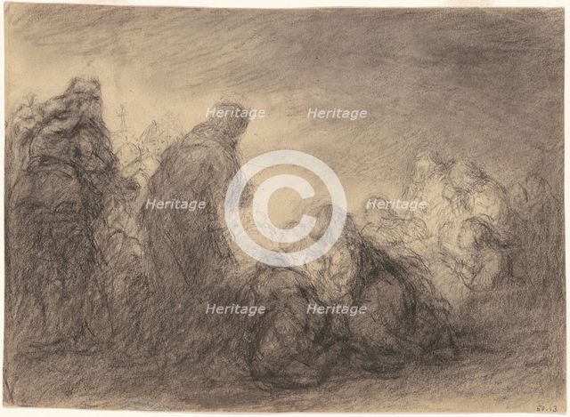Group of Figures, early 19th century. Creator: Robert Walter Weir.