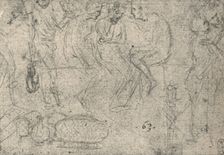 Group of Figures in Conversation c1480 (1945). Artist: Leonardo da Vinci