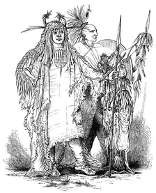 Group of frontier Indians, c late 18th century (c1880)