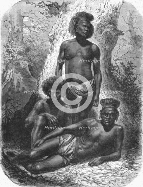 'Group of Kanaks; Some Account of New Caledonia', 1875. Creator: Unknown.