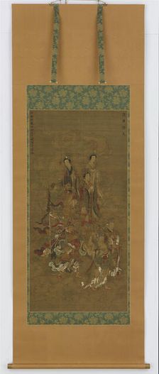 Group of Heavenly Beings, Nanbokucho period, 14th-15th century. Creator: Unknown
