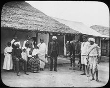 Group of Indian coolies, South Africa, c1890