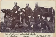 Group of Officers - Fortescue, Marshall, Taylor, Baker, Roberts, c.1900. Creator: William Francis Gordon