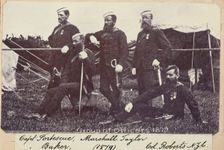 Group of Officers - Fortescue, Marshall, Taylor, Baker, Roberts, c.1900. Creator: William Francis Gordon