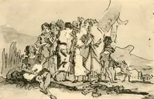 Group of Old and Young Men mid-late 18th century, (1928). Artist: Giovanni Domenico Tiepolo