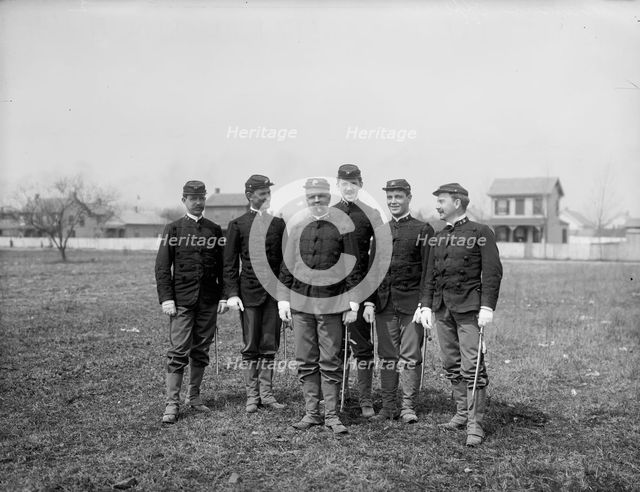Group of Marine officers, between 1890 and 1901. Creator: Unknown.