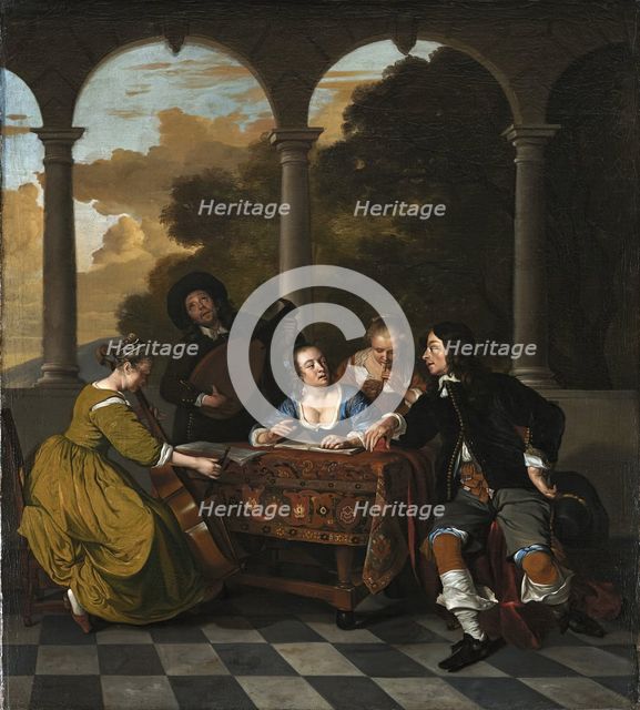 Group of Musicians, 1650. Creator: Jacob van Loo.