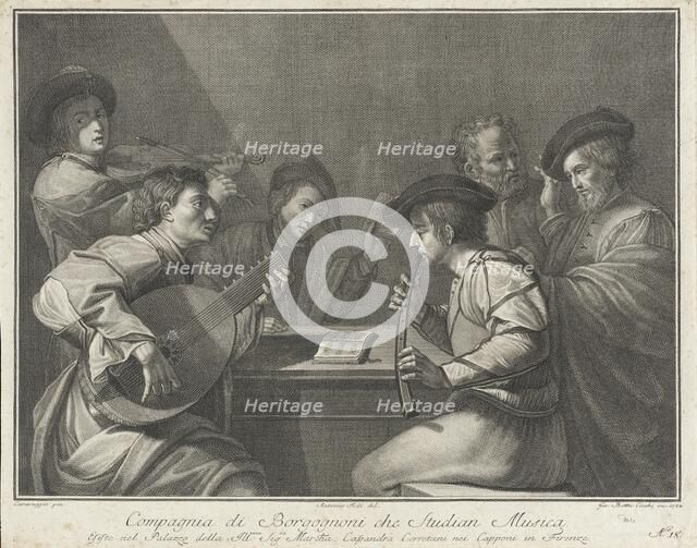 Group of Musicians, 1784. Creator: Giovanni Battista Cecchi.