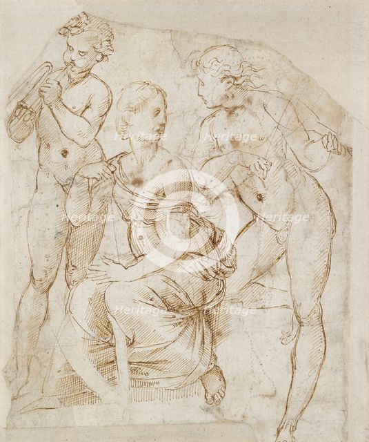 Group of Musicians, early 16th century. Artist: Raphael.