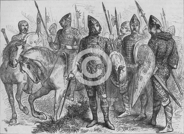 'Group of Norman Soldiers (A.D. 1066)', c1880. Artist: Unknown.