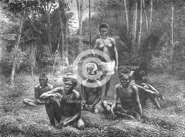 'Group of Natives of New Caledonia; Some Account of New Caledonia', 1875. Creator: Unknown.