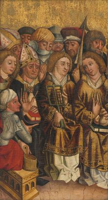 Group of Nine Confessor Saints, second half of the 15th century. Creator: Unknown